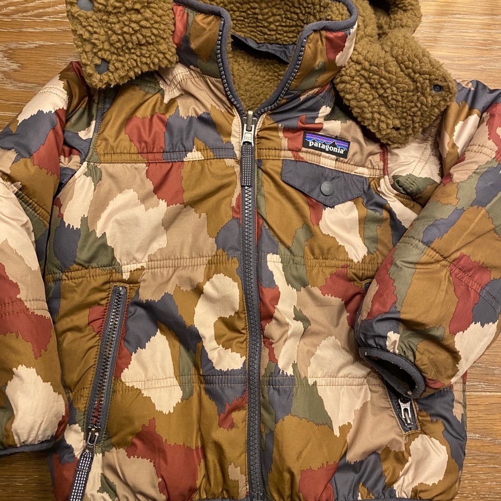 Reversible Patagonia Winter Jacket - unique print!